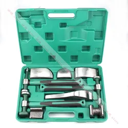 9PCS Set Sheet Metal Concave Repair Tools Auto Sheet Metal Hammer Set Flat Head Sheet Metal Tool Horn Car Dent Repair Tool