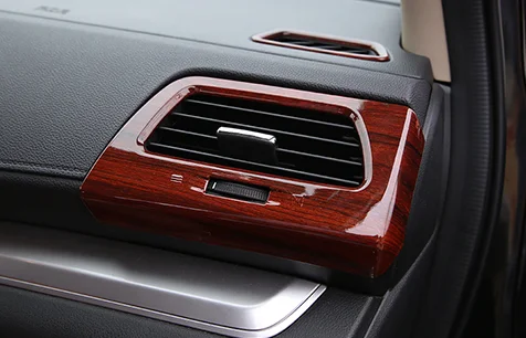 For Honda CRV CR-V 2012-2016 ABS Wood grain console L&R air outlet vent cover trim