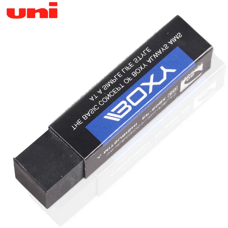 1PCS Japan UNI Black Eraser EP-60BX Student Drawing Office Rubber Brick Stationery Supplies 58x13x13mm