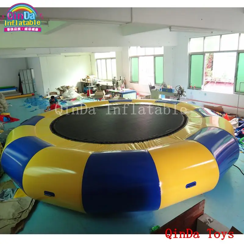 

Round 5M Inflatable Water Trampoline For Jumping,Free Air Pump Inflatable Aqua Trampoline With Steel