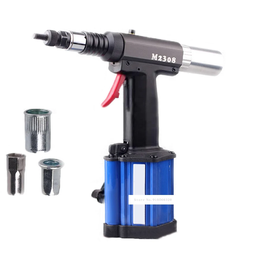 

M2308 Nut Rivet Gun Industrial Grade Riveting Tool Pneumatic Rivet Nut Gun Automatic Riveting Rivet Nut Tool M3-M8 0.5-0.7M 1/4"