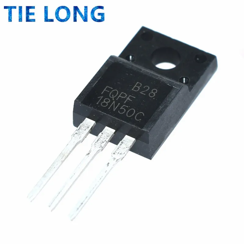 Transistor MOSFET FQPF18N50C TO-220 18N50C TO-220F 18N50 TO220 FQPF18N50 TO220F, nuevo y original, Chipset IC, 10 Uds.