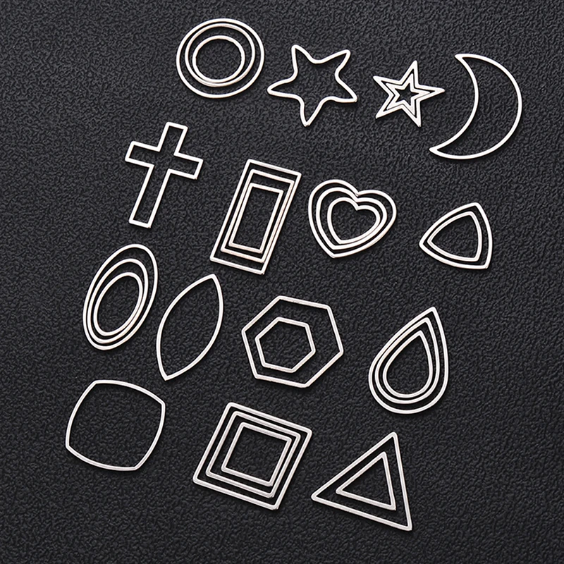 

50Pcs Stainless Steel Earring Components Charms Frame Jewelry Findings Bezels For DIY Crafts Earring Necklace Making Accessories