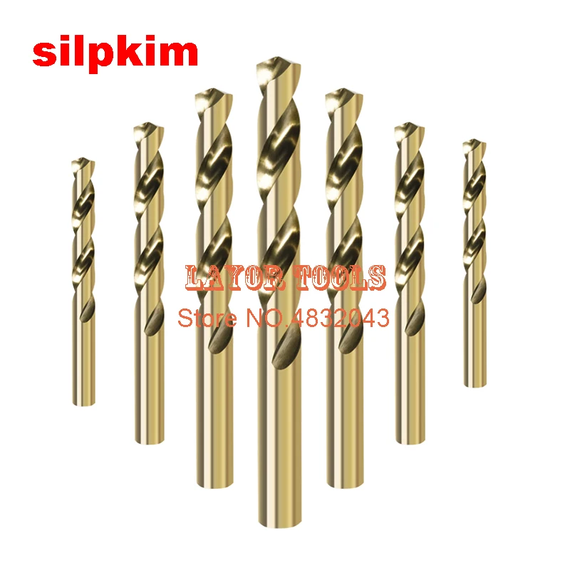 M35 10pcs 1.0 millimetri-8.5 millimetri HSS Cobalto di Canapa Fiori Trapano Speciale In Acciaio Inox Trapano Bit (1 mm/2mm/3mm/4mm/5mm/6 millimetri/7 millimetri/ 8mm)