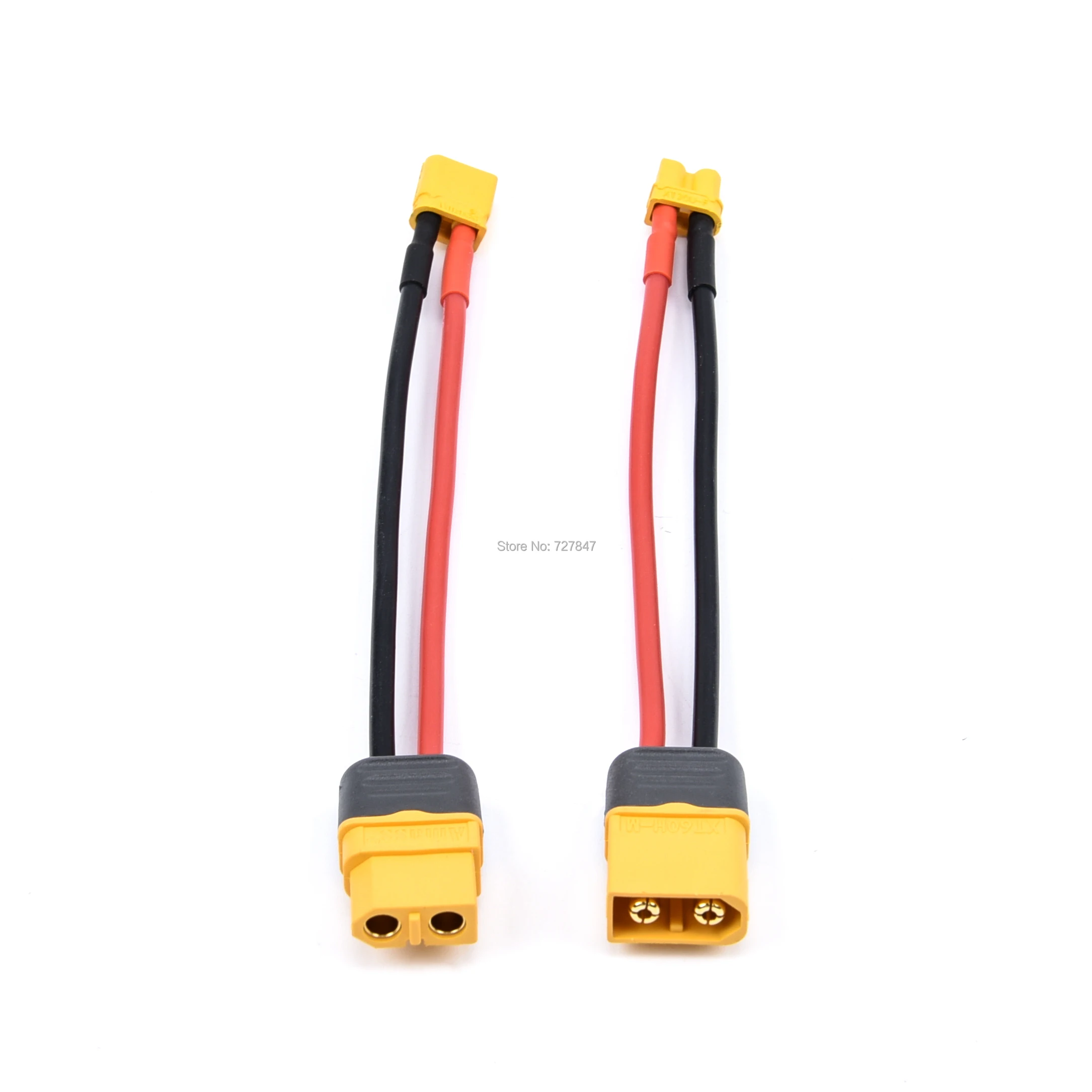 Amass Cable Male XT60 XT60H Male Plug to Female T Plug / XT30 Plug Connector 14awg for RC Model Drone Adapter Wirings Spare Part