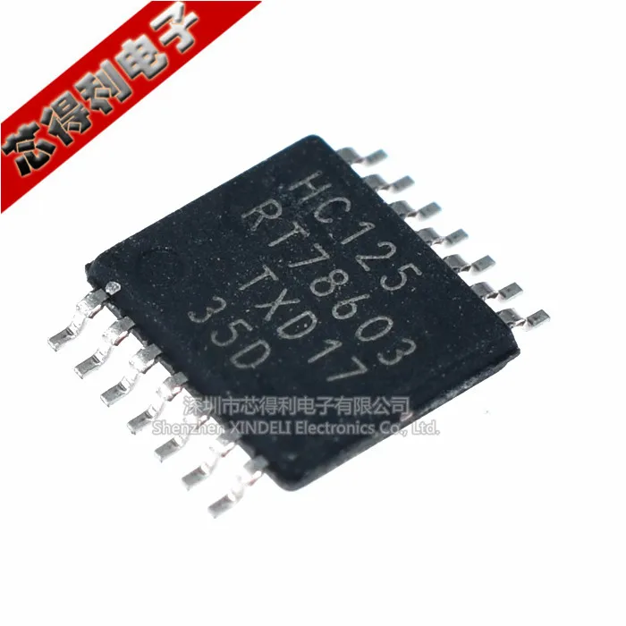 10pcs/lot Original SMD 74hc125pw TSSOP-14 Logic Chip Buffer/Line Driver