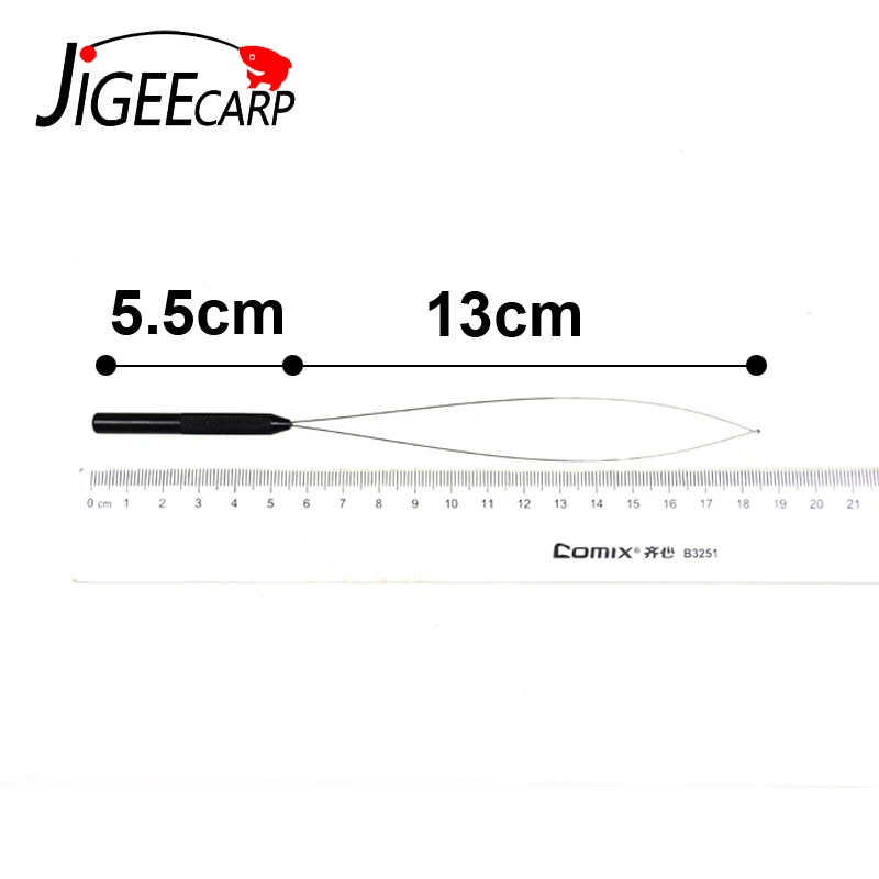 JIGEECARP 1pc Carp Fishing Baiting Needle Fishing Threading Device Line Pulling Threading Needles Rig Making Threder Drill Tools