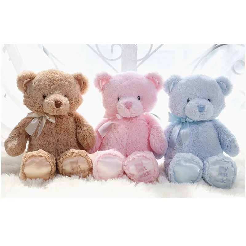 35cm Creative Colorful Teddy Bear Stuffed Animal Plush Toy Send friends and lovers Christmas Gift for Kid