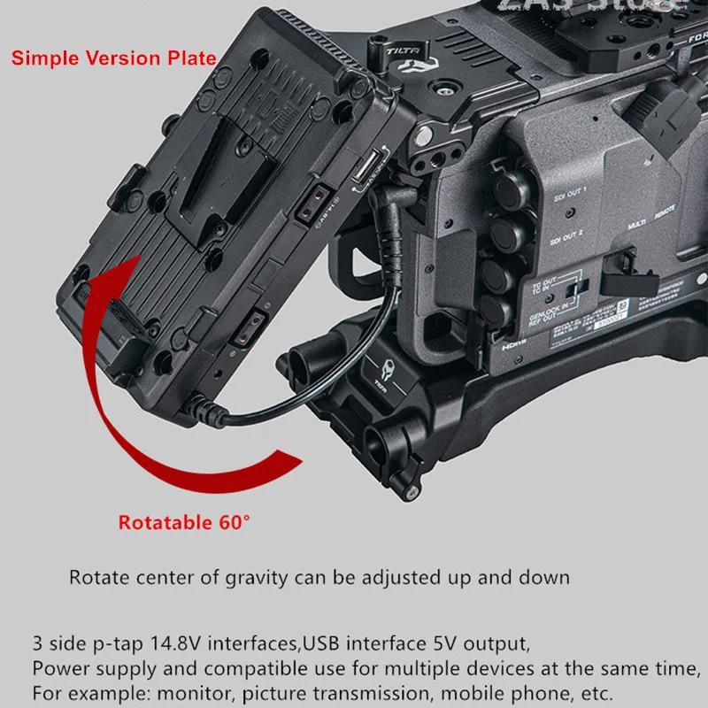 Tilta FX9 Battery Plate V mount V-lock for SONY PXW-FX9 camera Power supply system Plate 6K film power