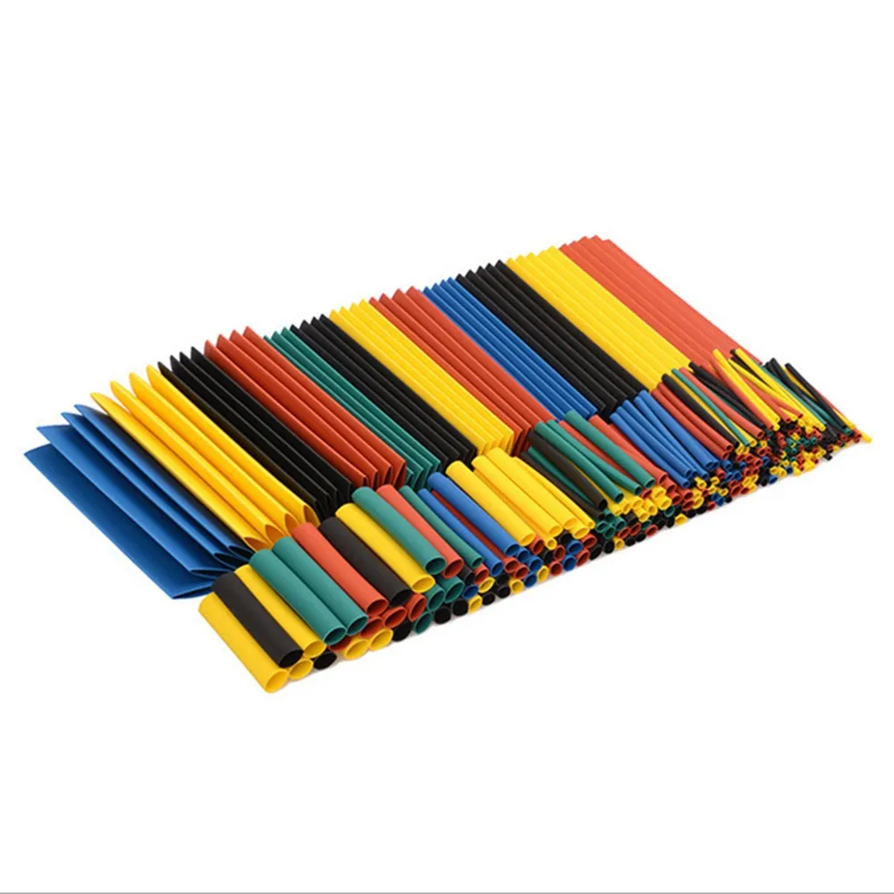 164pcs Set Polyolefin Shrinking Assorted Heat Shrink Tube Wire Cable Insulated Sleeving Tubing Set