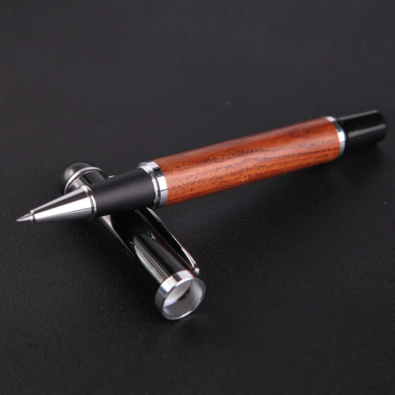 2pcs Mahogany pen sour branch wood boutique iridium gold pen pearl pen metal mahogany gift