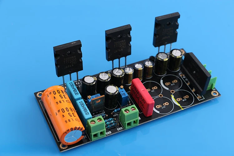 Hood 1969 Class A power amplifier board with electronic filter power supply 5200 small tube NJW0281