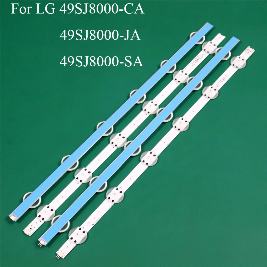 

LED TV Illumination Part Replacement For LG 49SJ8000-CA 49SJ8000-JA 49SJ8000-SA LED Bar Backlight Strip Line Ruler V1749L1 2862A