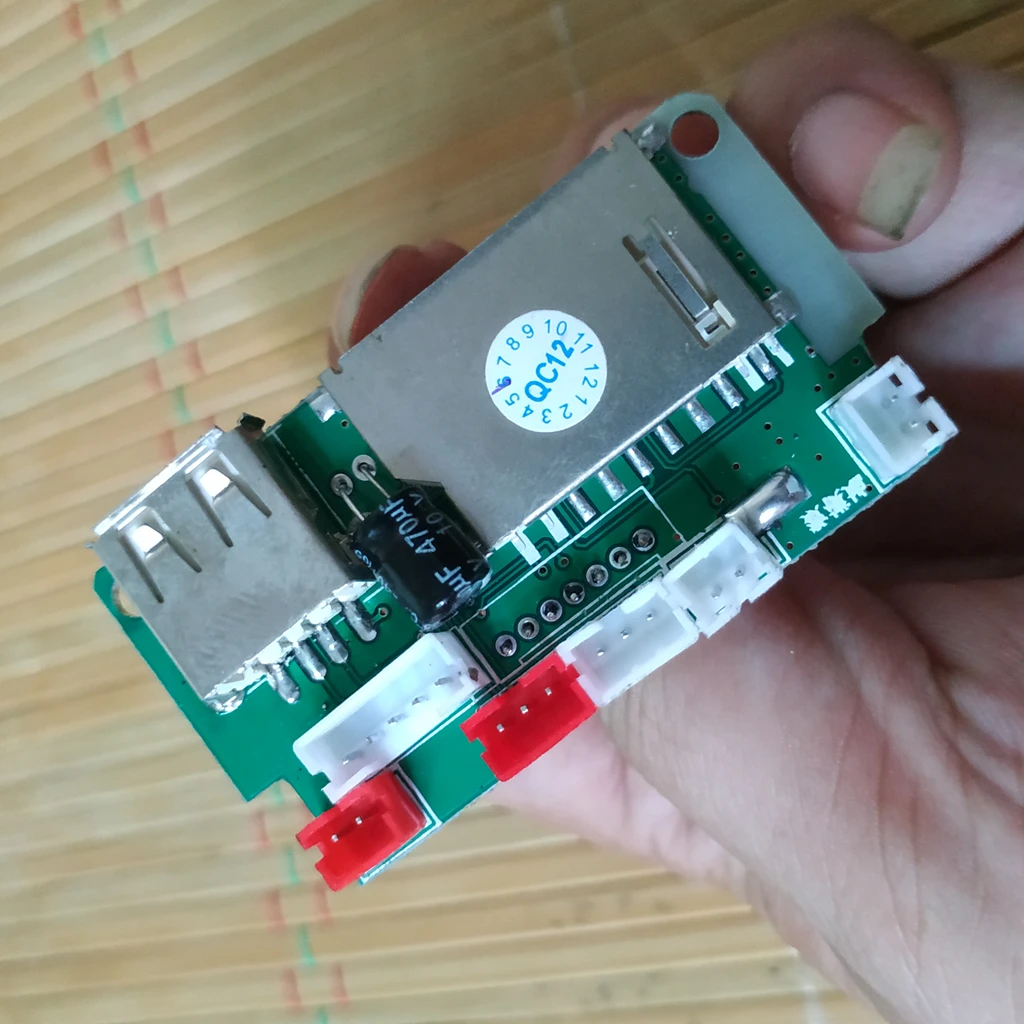 Wireless Bluetooth-compatible Decoder Board Left and Right Structure Bottom Board Width 5.5cm into the Bayonet 2cm