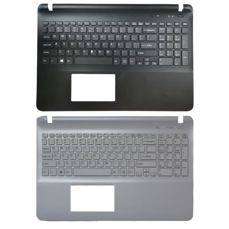 Laptop US keyboard for sony Vaio SVF1521Q1EB SVF1521A1EW SVF152A24T SVF152A25T SVF152A27T black/white Palmrest upper Cover