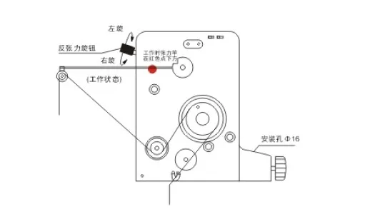 Máquina de bobinado automático de tensión MTC100, con tensión magnética, control de tensión