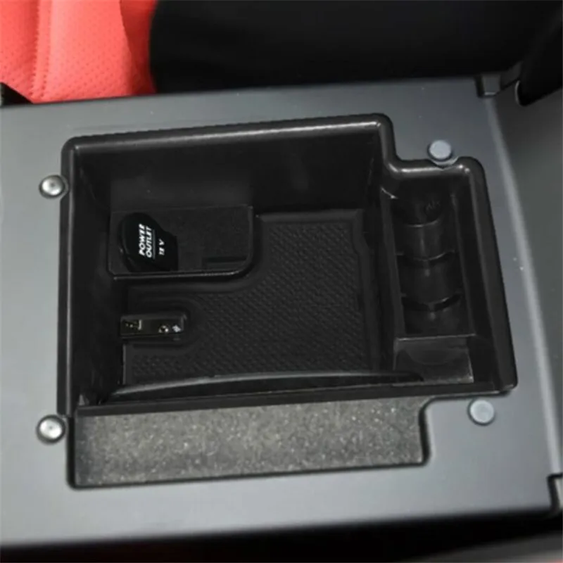 Automobile Armrest Storage Box For Porsche Macan Macan S 2014-2019 Center Console Container Storage Organizer Accessories