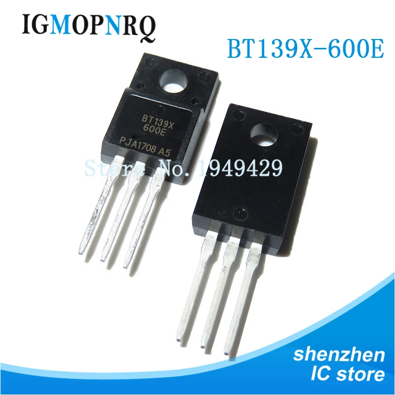 10PCS BT139X-600E TO-220 BT139 TO-220F 500V 10A new