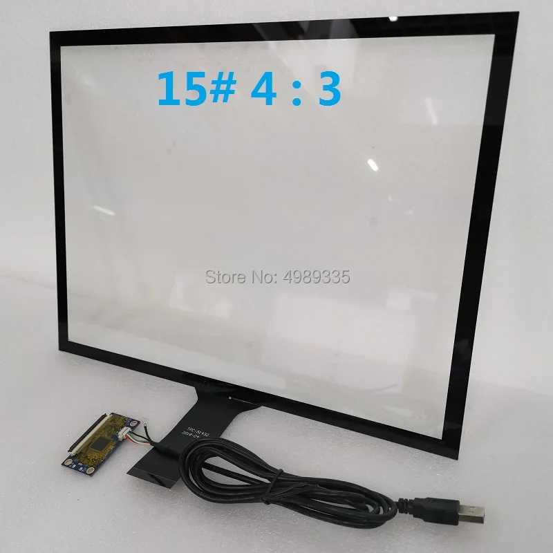 15-inch capacitive touch screen linuxWIN7810 and Android system plug and play Yili 2511 solution 4: 3 positive screen G+G struct