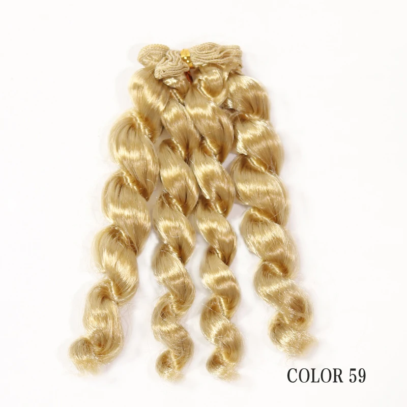 Msiredoll  Imitation mohair 15cm  Wigs curly hairpiece for 1/3 BJD/SD Uncle Blyth doll wigs DIY Fapai milk silk soft hairs doll
