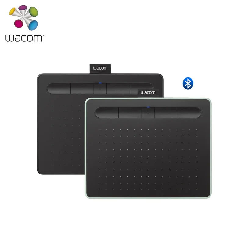 Wacom Intuos Small CTL-4100WL Bluetooth Graphics Drawing Tablet Compatible with Mac, PC, Chromebook & Android + 3 Software