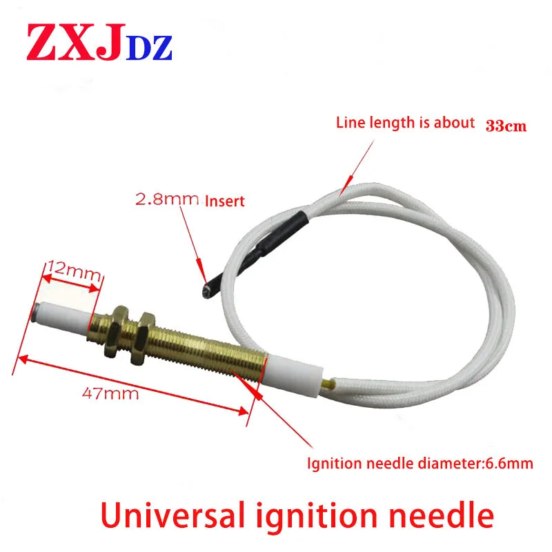 Aguja de encendido Universal para estufa de Gas, cocina de gas integrada con pin de encendido de línea, estufa de gas y encendedor universal