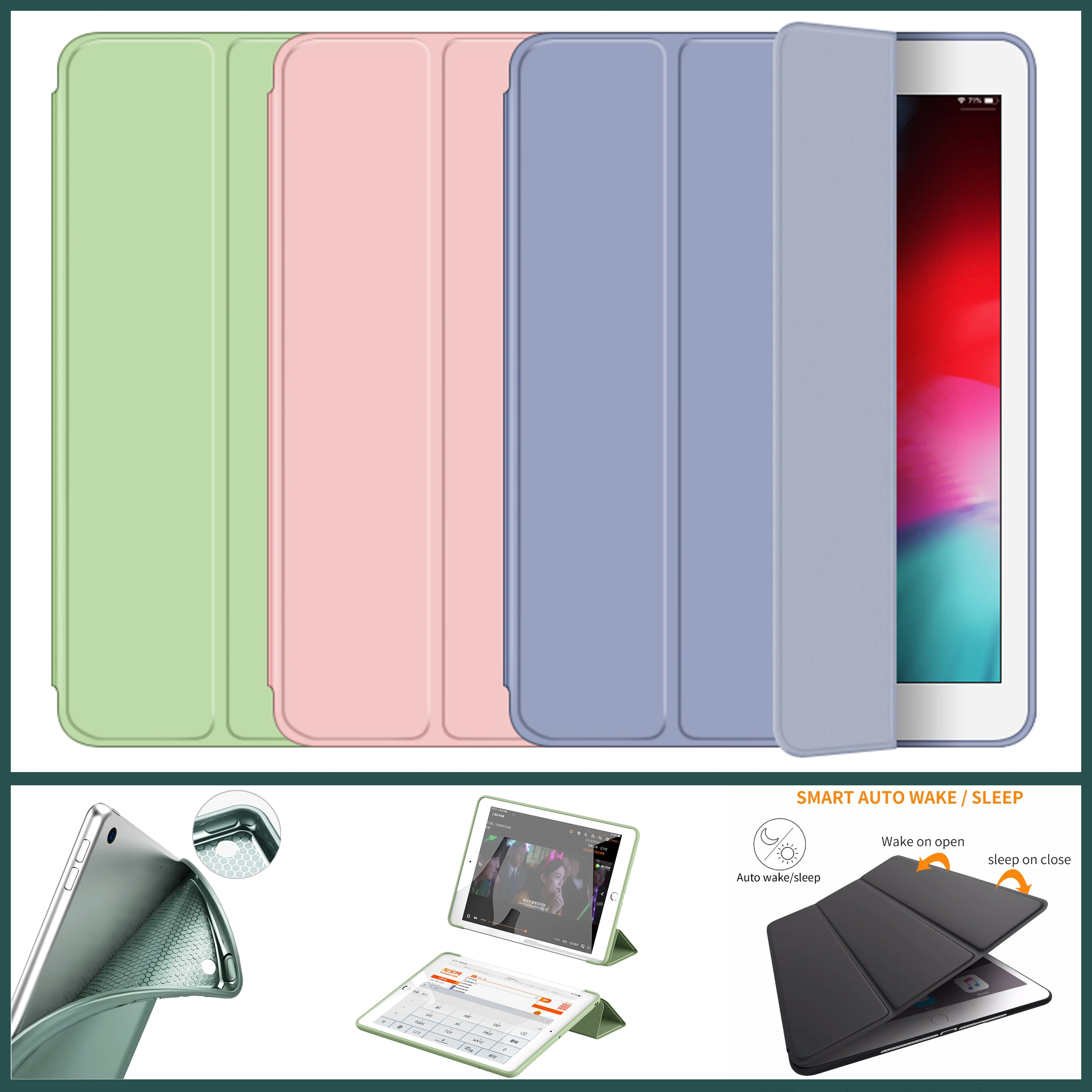 

NEW For iPad Air 5 4 10.9 inch 2022 10th 10.9 Case 10.2 9th 8th 7th Generation 2022 2021 M2 M1 Pro11 inch cover Mini 4 5 6 shell