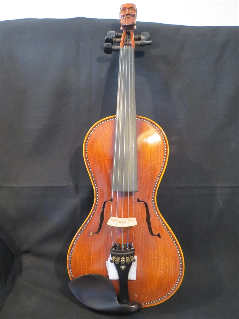 Baroque style SONG  Maestro inlay shell man head  5 strings 4/4 violin #14612