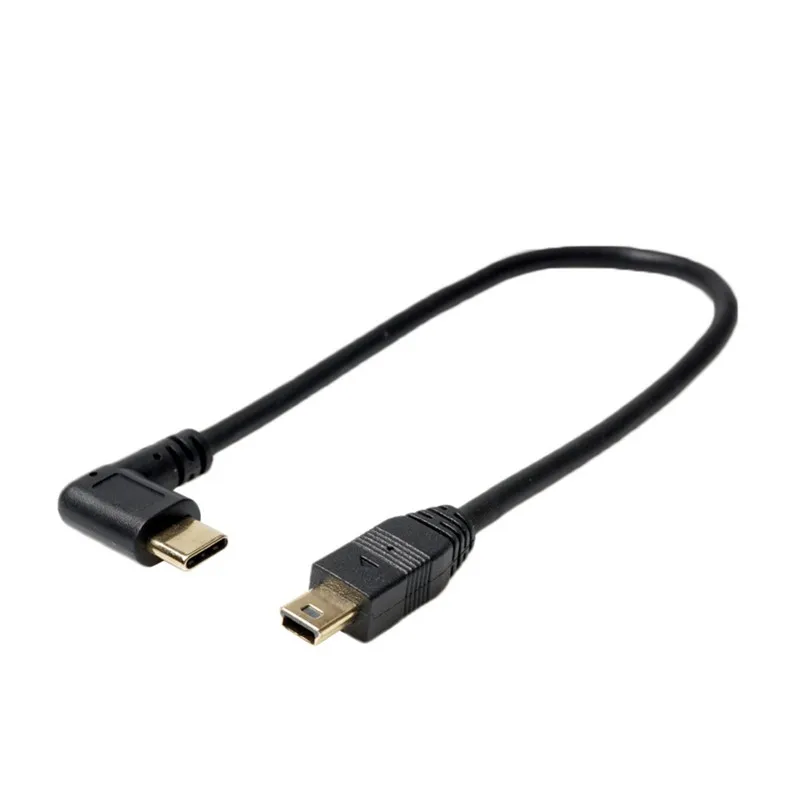 Кабель-переходник Micro USB/USB-C, Mini USB/USB-C, 25 см, угловой, для передачи данных, зарядки