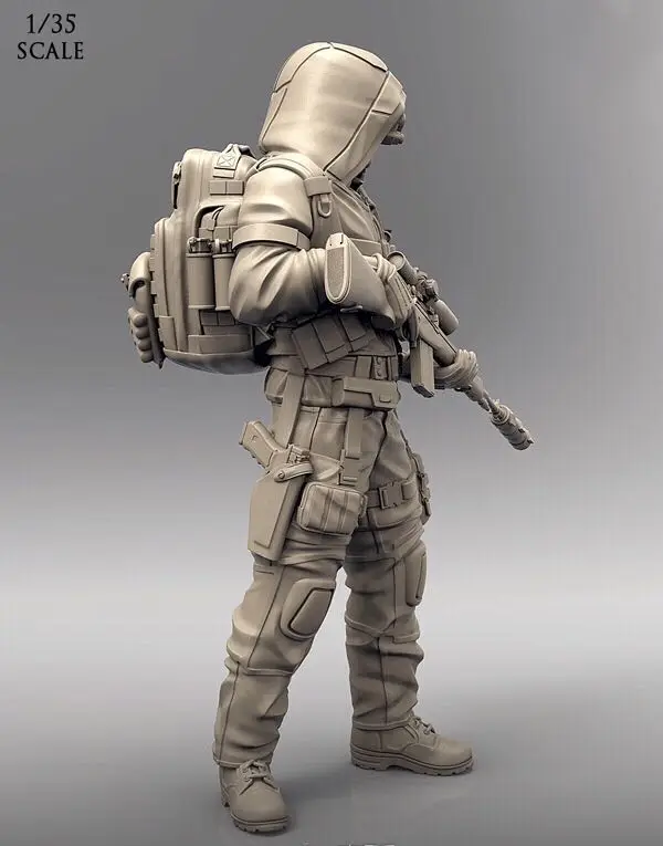 1/35 Resin Model Figure GK, Unassembled and unpainted kit