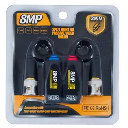 8MP AHD/CVI/TVI Twisted BNC CCTV Video Balun Passive Transceivers UTP Balun BNC Cat5 CCTV UTP Video Balun