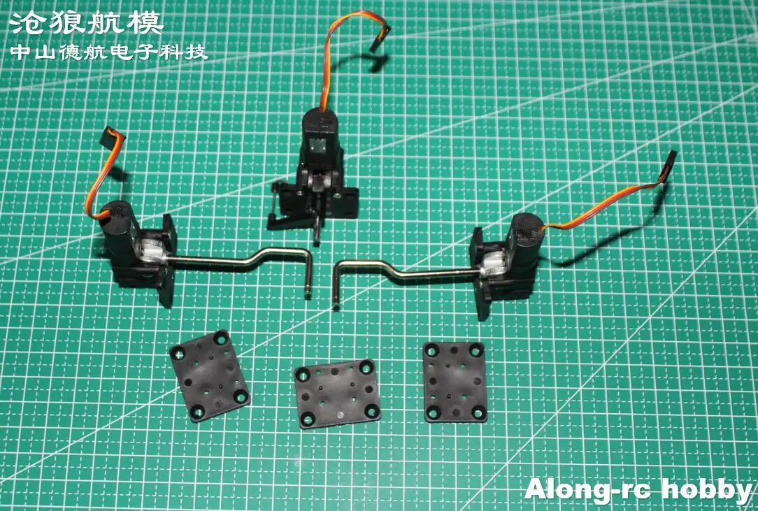 Servo de train d'atterrissage rétractable pour avion RC, pièces d'avion RC, passe-temps, modèles de bricolage d'avion, chasseur de la Seconde Guerre mondiale, 1-2kg, 22g, 28g