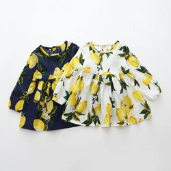 3 to 7 Years Spring Summer Cotton Girl Dress Long Sleeve Children Dress Polka Dot Kids Dresses for Girls Fashion Girls Clothing