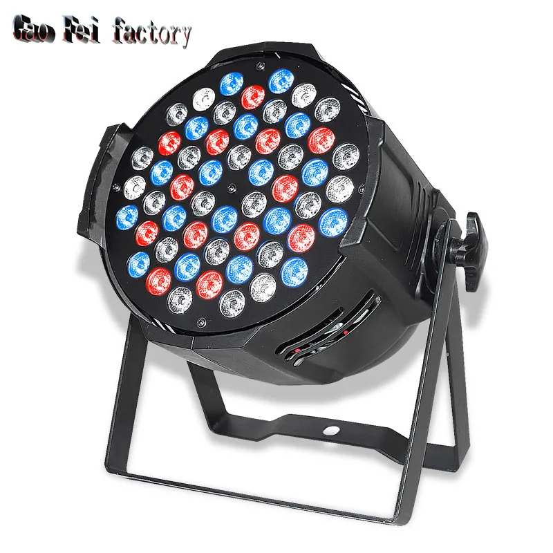 rgbw par pode liga de aluminio led par iluminacao dmx lavagem dj discoteca festa teatros barra palco danca piso 54x3w 01