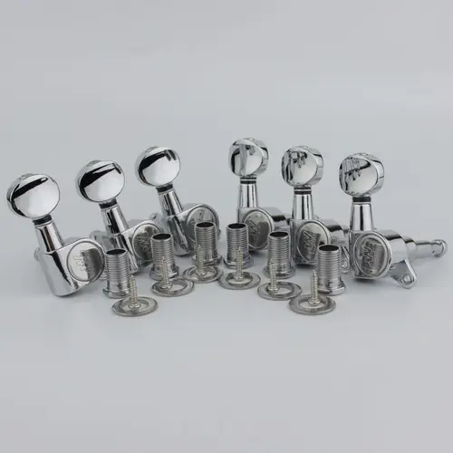 Wilkinson CR WJN05 afinadores de cabezales de máquina de guitarra eléctrica 1:19, Mini sintonizador ovalado para clavijas de afinación plateadas ST TL, nuevo