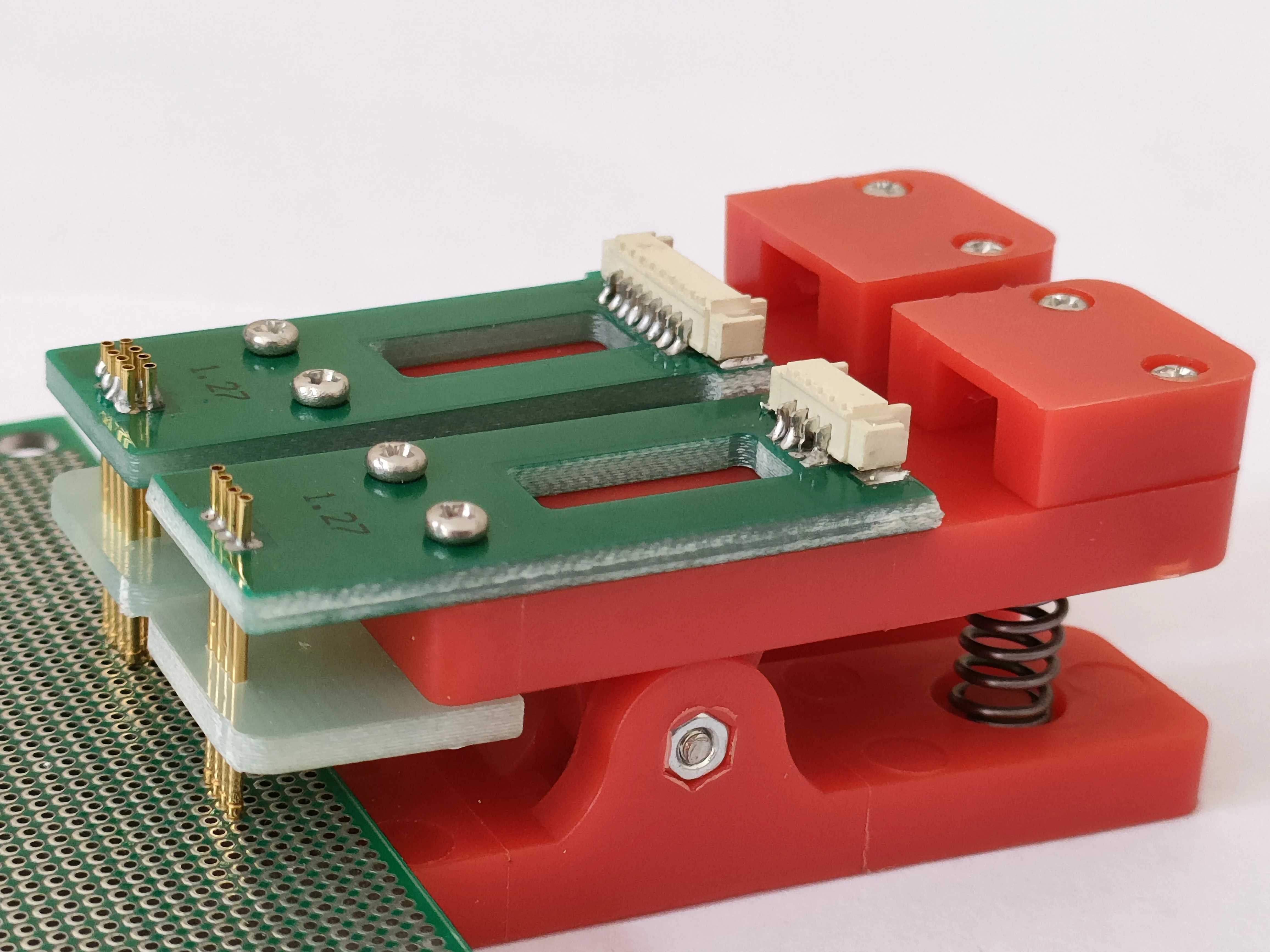 Soporte de prueba para programación PCB, accesorio de prueba, accesorio de sonda, descarga, programación, 2,54, 2,0, 1,27