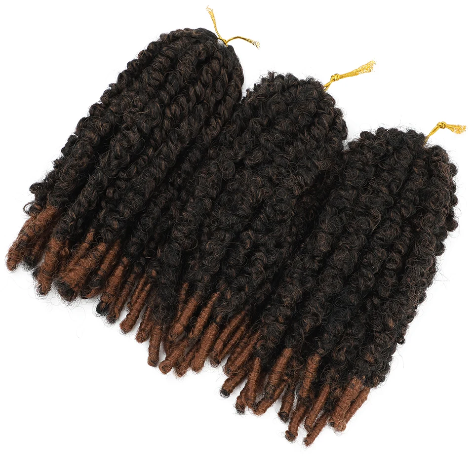 Vlinder Locs Gehaakte Haar Zacht Afrikaanse Faux Locs Gevlochten Hair Extensions Natuurlijke Krullend Synthetische Vlechten Haar Passie Twist