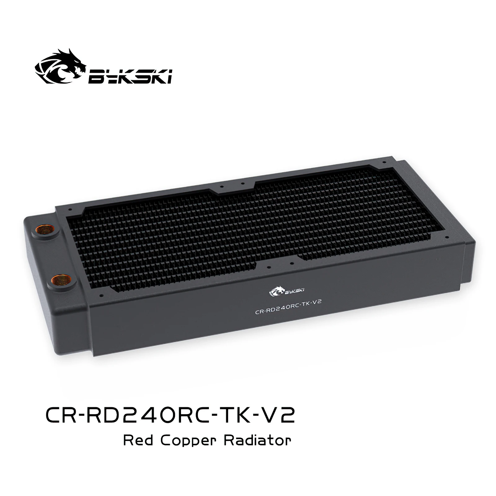 

Bykski G1/4" 40MM Thick Full Copper PC Cooling Radiator Cooler Heat Exchanger Support 12cm Fan Heatsink 240mm CR-RD240RC-Tk-V2