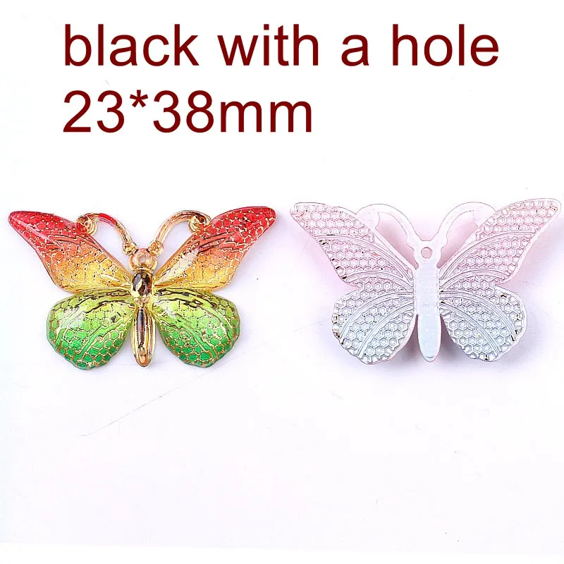 10pcs Bling Colorful Butterflies Self-Adhesive Sticker Flat Back Resin Craft Wedding Home Decor DIY Ornaments Clothing Supplies