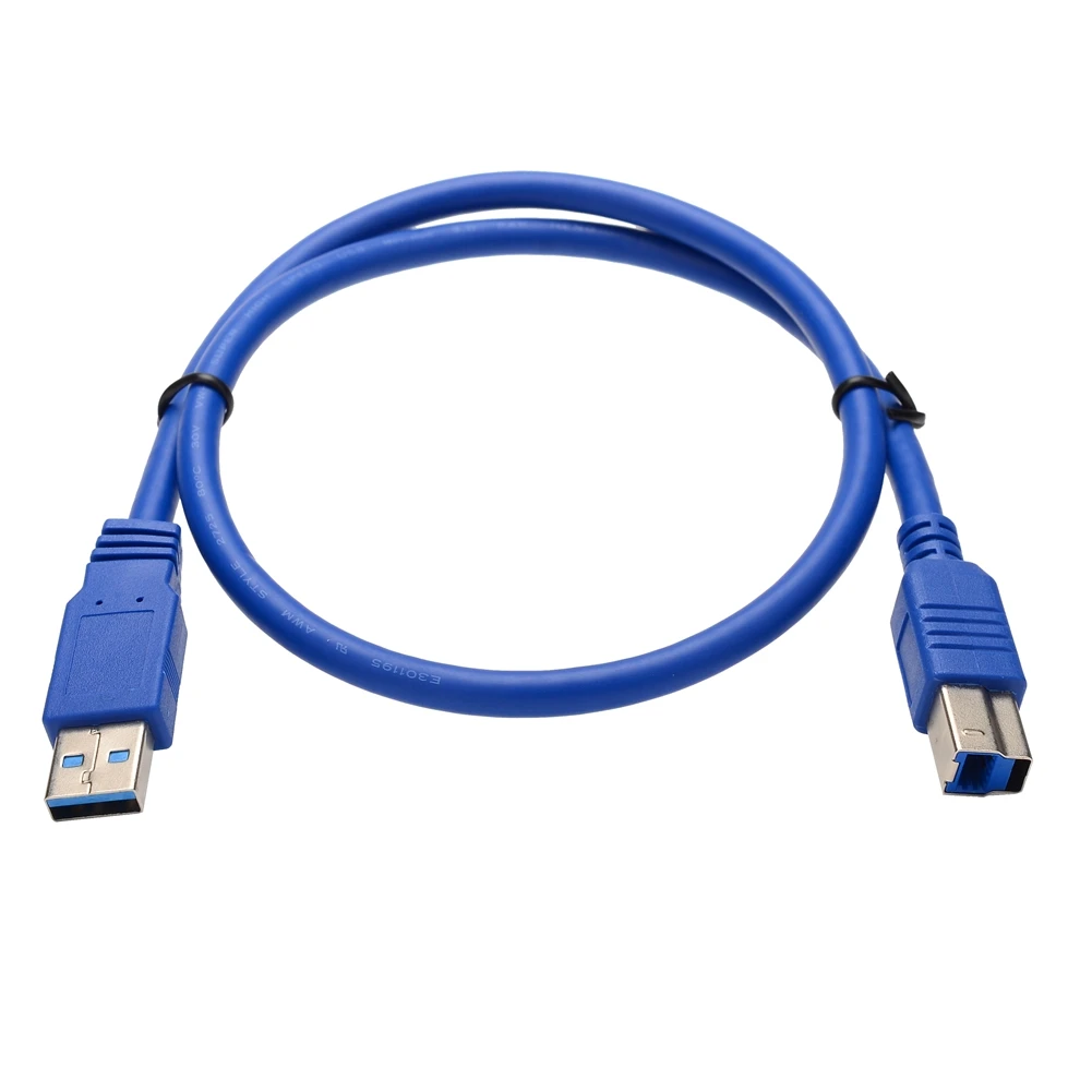 كابل طابعة USB 3.0 2.0 نوع a ذكر إلى B ذكر DAC كابل طابعة USB بطول متعددة 0.3 م/0.5 م/1 م/1.5 م/1.8 م/3 م/5 م