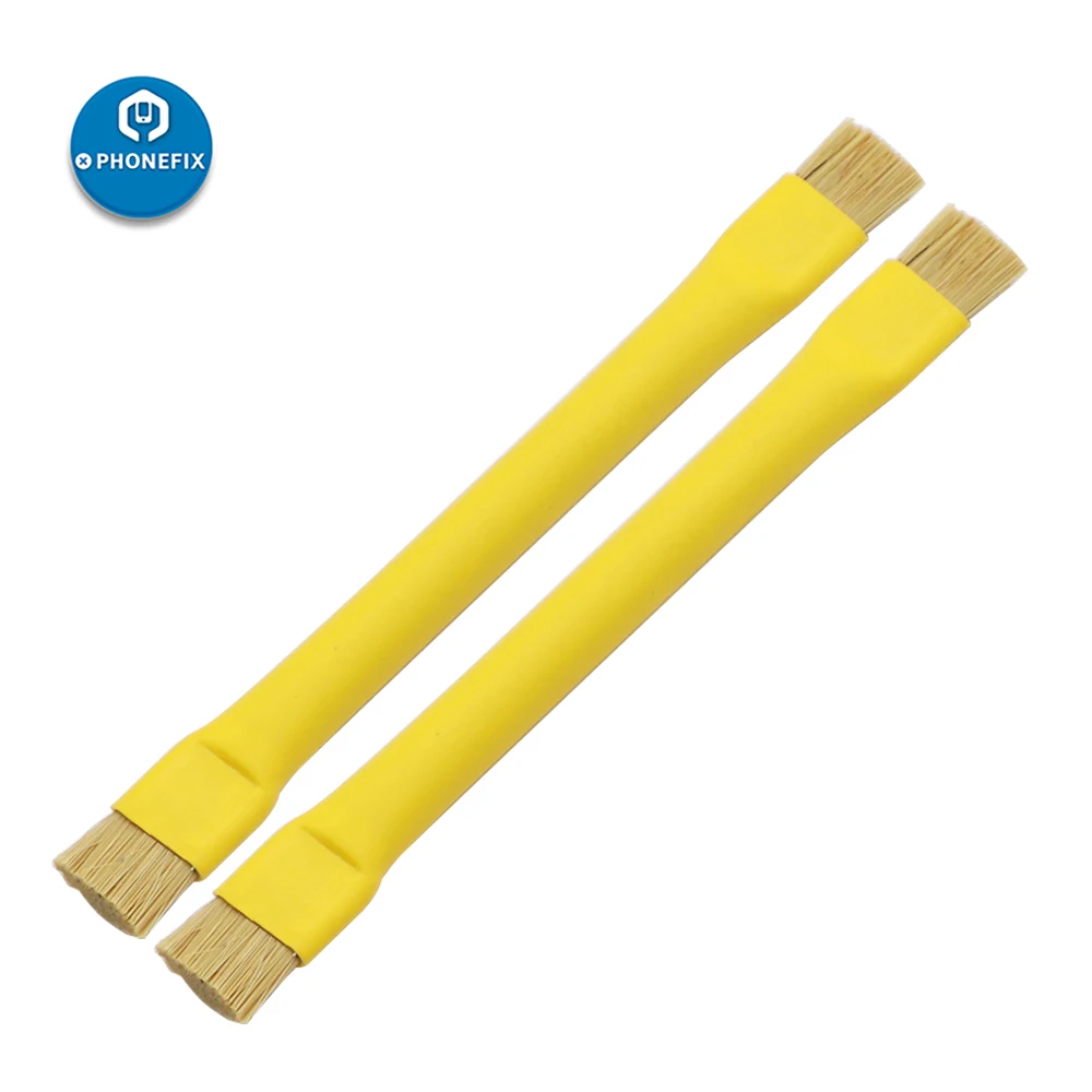 Cepillo Antiestático de doble cabezal, cepillo de limpieza de polvo para placa base de teléfono móvil, Kit de herramientas de limpieza de reparación BGA