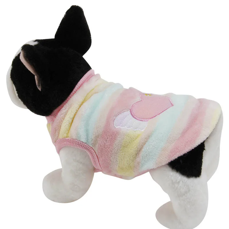 Flannel Soft Dog Clothes New Born Puppy Pet Clothes Fleece Clothing Pets Clothing Cat Rabbit Dog Coat For Small Medium Dogs Warm