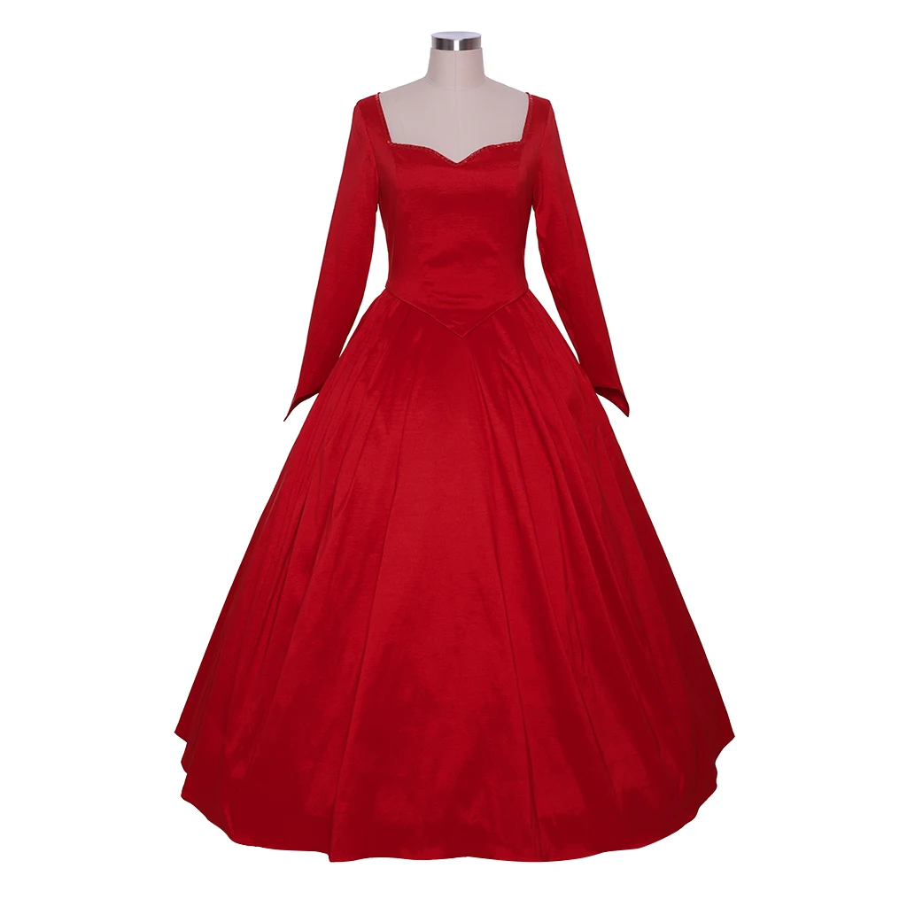 

Claire Randall Medieval Women Red Gown Dress Once Upon a Time Emma Swan Red Dress L321