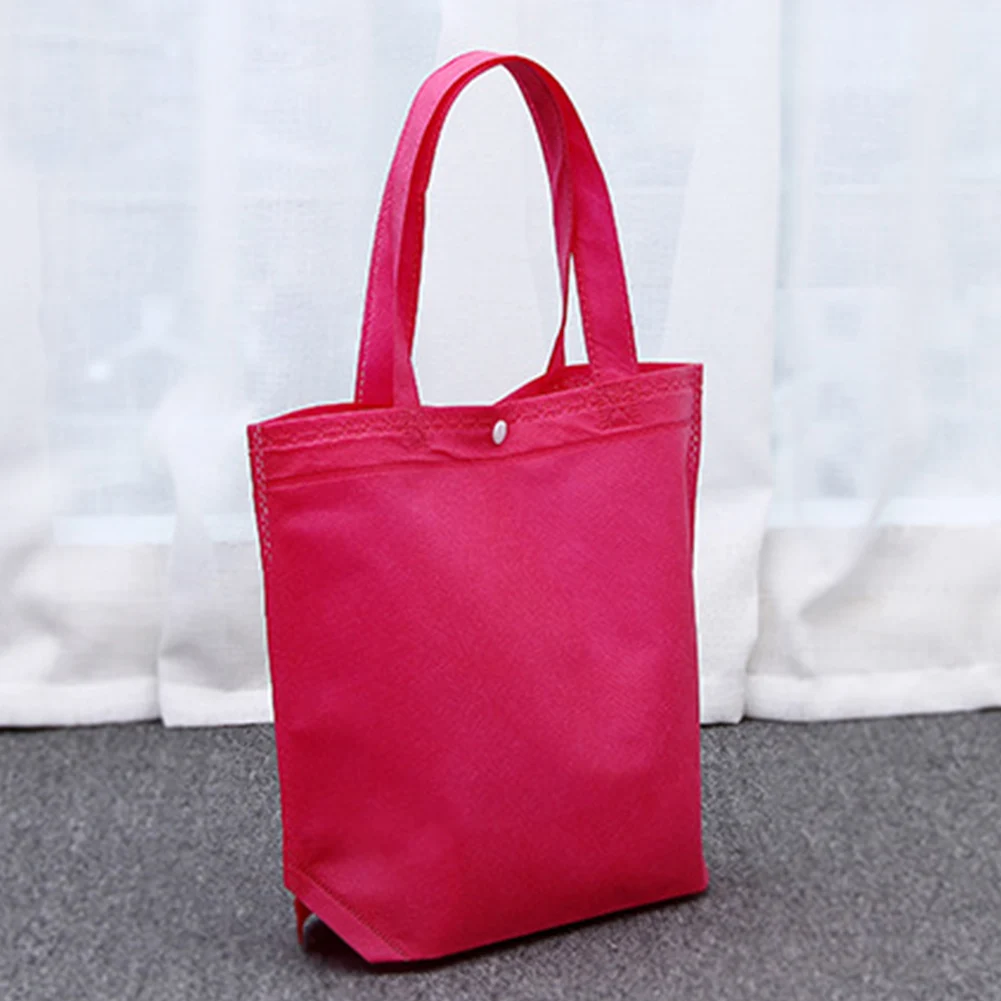 Women Foldable Shopping Bag Reusable Eco Large Unisex Fabric Non-woven Shoulder Bags Tote grocery cloth Bags Pouch