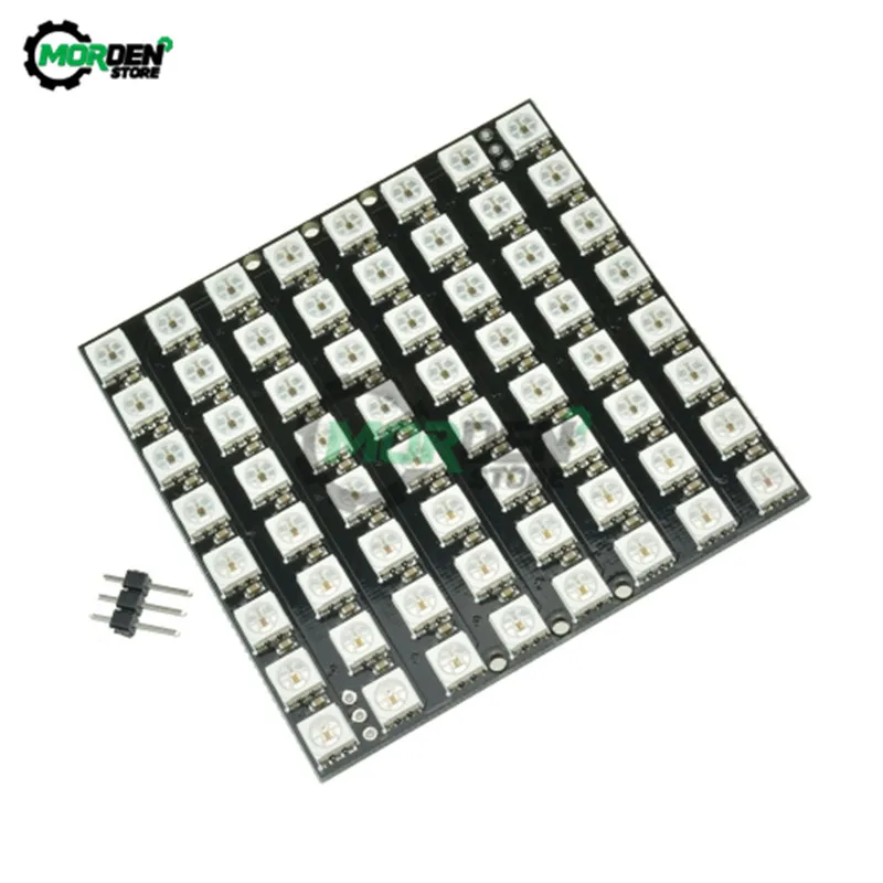 WS2812B Module RGB LED Ring Lamp 4 7 8 10 12 16 24 40 60 64 Bits Strip Light RGB with Integrated Drivers 24 X WS2812 5050