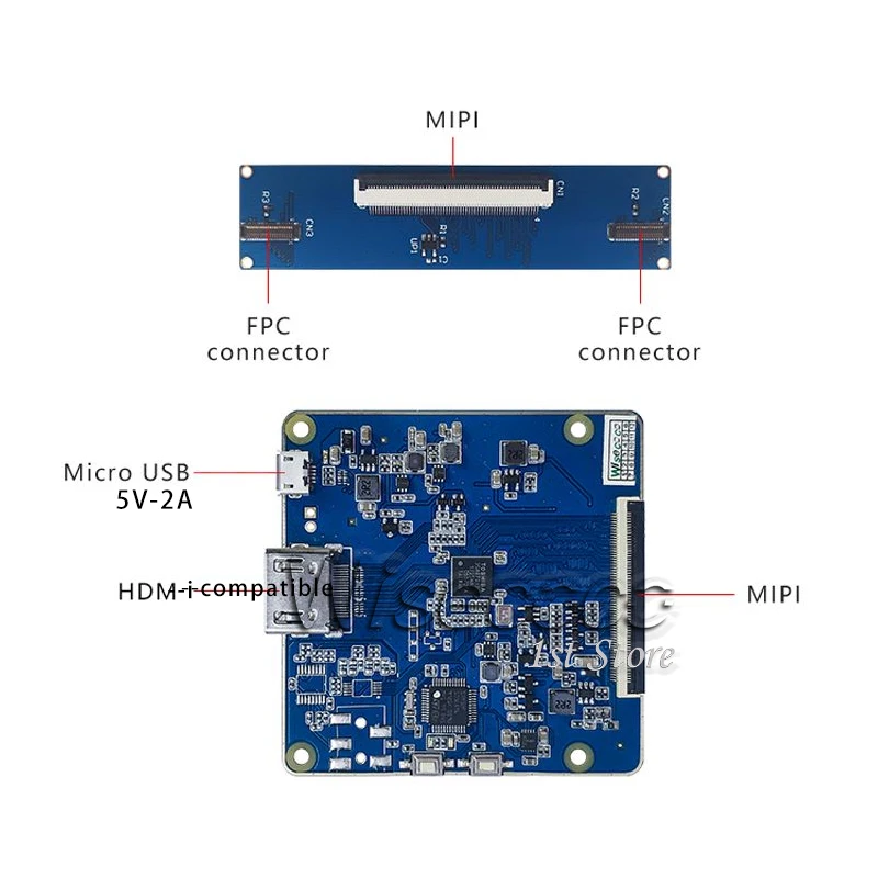 Wisecoco 2.9 Inch Vr Lcd Display 1440X1440 Ar Mr Hmd Dual Screen LS029B3SX04 Mipi Controller Board 40 Pins