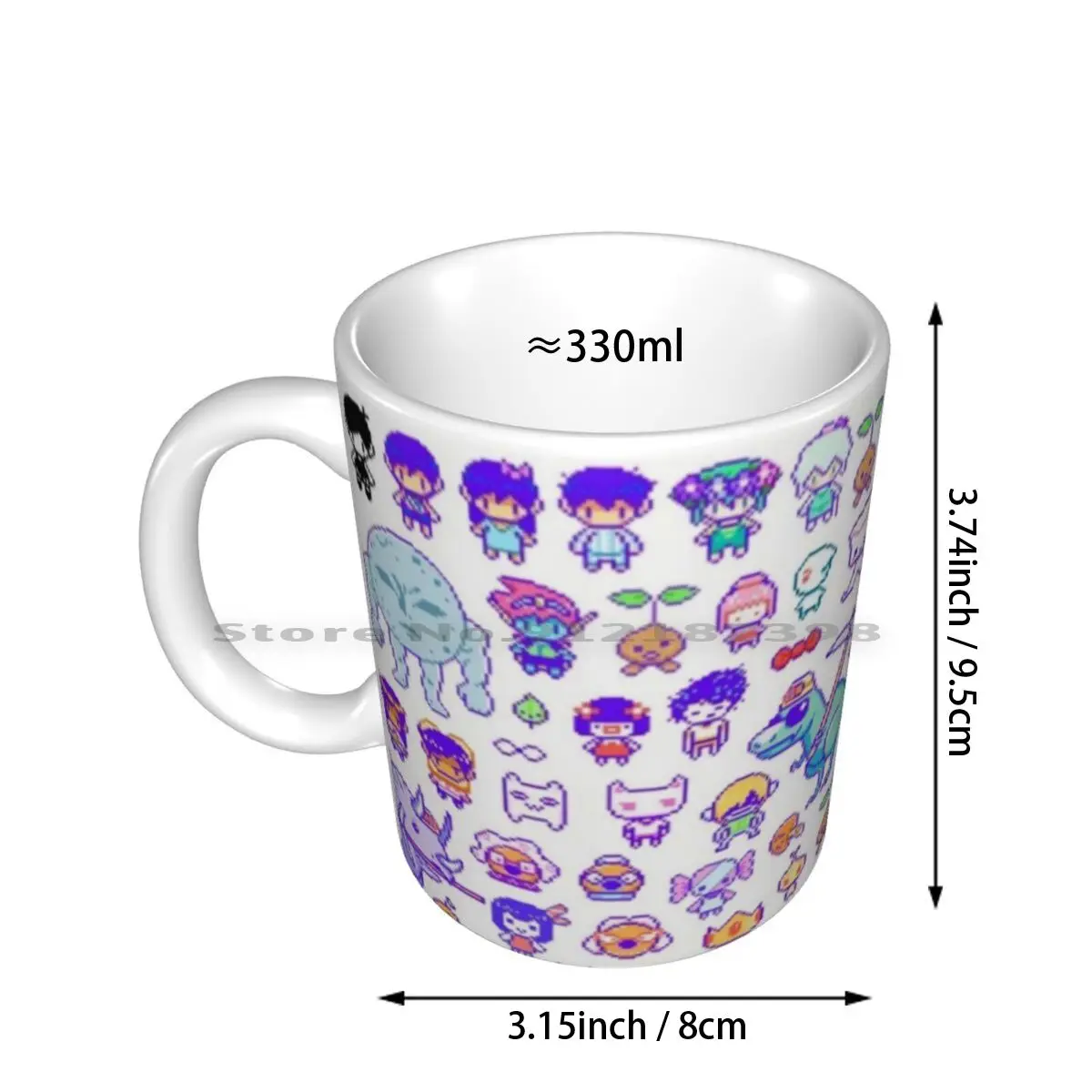 Omori Pattern Ceramic Mugs Coffee Cups Milk Tea Mug Omori Pattern Omori Game Omori Basil Basil Sunny Husband Aubrey Omori