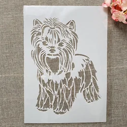 A4 29cm Cute Small Pet Dog DIY Layering Stencils Wall Painting Scrapbook Coloring Embossing Album Decorative Template