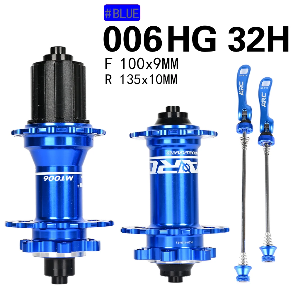 ARC 006 MTB Fahrradnabensatz Vorne Hinten 28/32/36H 120 Klicks 2+4 Gedichtete Lager HG 8-12S Scheibenbremse Schnellspanner – Detail 9