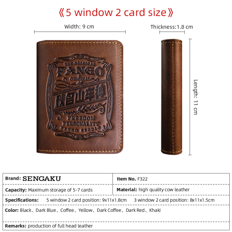 Genuine Leather cover for car documents Handmade Passport cover Credit Card Holder Case Driver License Holder Slots wallet